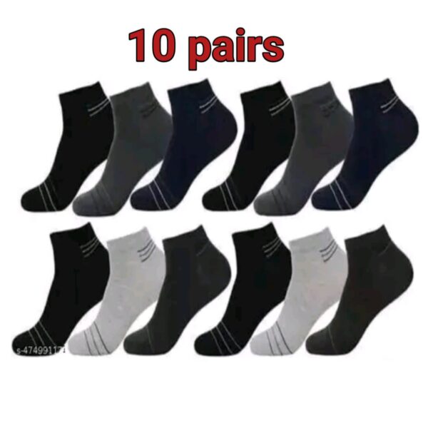 10 Pair HRRH SPORTS SOCKS FOR MEN 10 PAIR (10) - Image 3