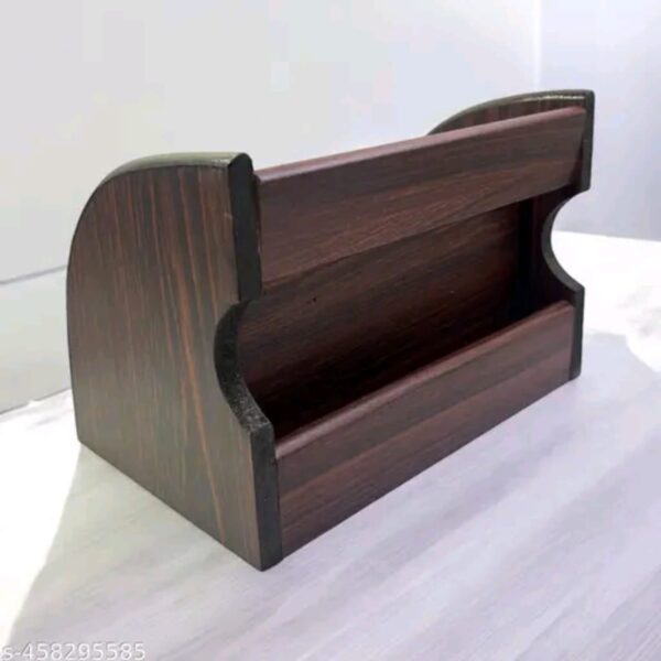 Wooden Pen Stand With Visiting Card & Mobile Holder  (7) - Image 4