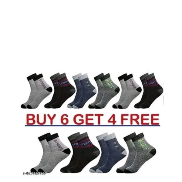 10 Pair HRRH SPORTS SOCKS FOR MEN 10 PAIR (10)